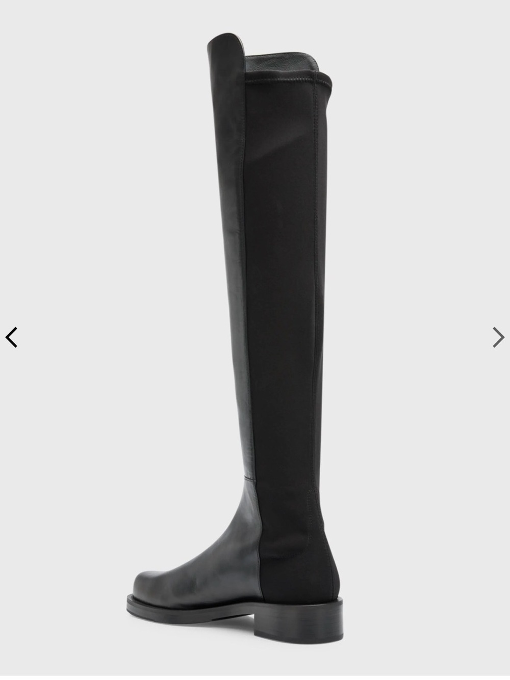 Stuart Weitzman 50/50 black Leather Over-the-Knee Boot, Size 7, GUC - Picture 3 of 9